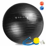 SOLARA Men & Women PVC Gym Ball for Exercise & Yoga with Pump, Anti Burst Swiss Birthing Stability Ball for Workout & Fitness, Yoga Ball, Exercise Ball for Men & Women