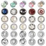 SANNIDHI 30Pcs Pearl Brooch Buttons Cover Up Anti-Exposure Brooch Pins Safety Pins Buttons For Women Girls Customized Clothes Dress Sewing-Free Buttons, Removable
