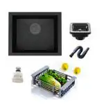 ZAP 304 Grade Millennium Stainless Steel Satin Kitchen Sink 24 x 18 x 10 inch