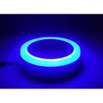OTS LIGHTS 9 Watt 6+3 Round Double Colour LED Conceal Panel Side 3D Effect Light (1, White & Blue)