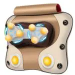 Dr Physio (USA) 3D Pillow Massager Pro With Heat & Speed Controller For Back Cervical & Neck Pain Relief, Brown - 1009