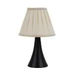 Beverly Studio White Cross Pleated Bed Side Lamp Without Bulb (L24B5)