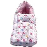 Crawl'in Sleeping Bag for New Born Baby Cotton/Sleeping Cum Baby Carry Bag, Wrapper, Safety Bag (0-6 Months) (Pink)