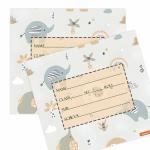 Creatie 15 Pcs Boho Style Book Name Labels for Kids School Books, Worksheets
