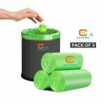 CHIKMA Biodegradable Garbage Bags [ Pack Of 3 ] [ Medium Size 19*21 inch ] Dustbin Bags For Wet And Dry Waste
