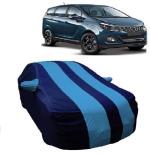 Carigiri Sky Blue And Navy Blue Car Body Cover For Mahindra Marazzo(Triple Stitched,Mirror Pocket)(Models-2018, 2019, 2020, 2021,2022)