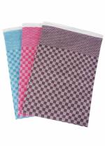Crinzo Squarish Cotton Bath Towel 29W X 59L (INCHES)- Multicolor- Pack of 3