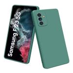 Rakulo Liquid Silicone Flexible with Camera Protection Soft Back Cover Case Samsung Galaxy F23 5G (Green)