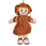 Glance Rinky Doll Soft Toy Super Soft Cute Looking Washable Soft Toy For Besties 45 cm Brown