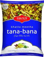 Bikaji Bikaneri Namkeen| Tana Bana| Khatta Meetha| 400g + Maida Namkeen Kaju 100g | 500g