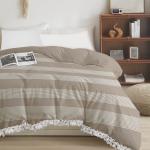 ELEGANT WEAVERS Bed Covers | Waterproof Cotton Ultra Soft Protector for Queen Size| Breathable Fitted Bed Protector 220x250cm | Durable, Elastic Fit, Washable | Beige