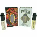 IN IT Musk Al Ward and White Oud Alcohol Free Floral Attar, 12 ml - Pack of 2