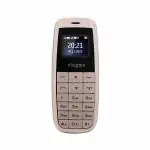 MTR RINGME MICRO1 Keypad Dual Sim Mini Mobile Phone with External Memory Slot 1.68cm (0.66 inch) Display Only Mobile Phone & Charging Cable in Box, Battery,No Charger - Rose Gold