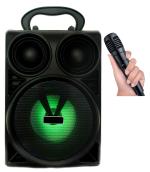 MUSIFY BEST QUALITY WS-402 Wireless Speaker Led Disco Light subwoofer Sound System with DJ Light Carry Handle-Travel Speaker Support Bluetooth, FM Radio, USB, Micro SD Card Reader, AUX with [Free Mic] 15 W, 4