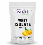 RENUTRIMASS 100% whey protein isolate | 27g Protein Per Serving | Lean Muscles for Men & Women | Refreshing Mango Flavored [33 Servings, 1 kg] 0g Sugar