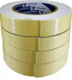 SEJASCOLLECTIONS |Set of 4| Double Sided Self Adhesive Acrylic Foam Mounting Tape, for Wall, Craft, Furniture, Paper, Hooks, Sheet (Manual) (White)