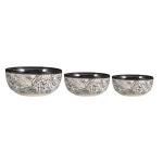 Caffeine Black Stoneware Serving Bowl (Set Of 3)