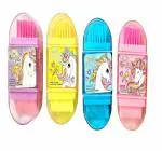 ASHPA COLLECTION Unicorn pencil sharpener Sharpeners (Set of 4, Multicolor)