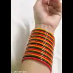 BB BANGLES Festive Collection Multi-Coloured Glass Bangles For Women/Girls