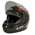 TIGER ONE MOTERBIKE ISI APPROVED FULL FACE COVER HELMET FOR MEN AND WOMENS | ORANGE AND SILVER DESIGN PRINTED HELMET | SIZE- M & L | COLOR-BLACK