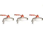 SV TRADERS Set of 3 PVC Heavy Garden Outdoor Tap