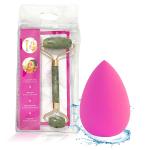 Majestique 2pcs Set - Beauty Blender & Facial Massager for Flawless Makeup & Skin Care, Perfect Makeup Application & Relax Your Facial Muscles, Ideal For Daily Use - Color May Vary