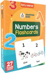 SPARTAN KIDS Number Flash Cards for Kids| 27 Early Learning Flash Cards for kids