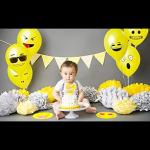 SV Traders Smiley Balloon Printed Face Expression Latex Balloon 50 Pcs