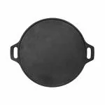 Bhagya Cast Iron Tawa Pre-Seasoned for Dosa/Roti/Chappati, Naturally Non-Sticky Cookware | Double Seasoned with 100% Gingelly Oil, Commercial Usage - (14