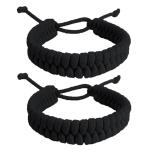 TILOTTAMA FASHION APPARELS & CLOTHING Paracord Fishtail Handmade Bracelets Good Lucky Macrame Thread Braided Knitted Charm Bracelet For Women & Men Pack of 2