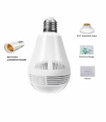 PROUNIC ICSEE PRO Fisheye 360 PANORAMIC WIRELESS CCTV CAMERA AND SMART LED BULD WITH HOLDER - SUPPORT 64GB SD CARD SECURITY