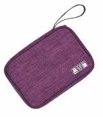 House of Quirk Electronic Accessories Organizer Portable Storage Bag(Purple)