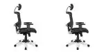 SAVYA HOME Beatle High Back Black Solid Alloy Steel Office Chair (50 x 46 cm) (pack of 2)