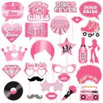 Zyozique Bachelorette Party Photo Booth Props / Bride to Be Decorations Props (Pack of 26)