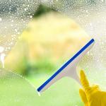 Ivaan Rubber Squeegees Streak Free Handheld Squeegee Cleaner with Silicone Blade Hanging Hole Wiper Cleaning Tool for Washing Shower Door Bathroom Kitchen Glass Car (1)