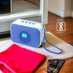 JHN SPEAKERS Bluetooth with FM Radio, USB Pen Drive Slot and Memory Card Slot, AUX Input Mode Speaker (BLUE)