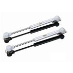Volo Silver Steel 200 N Hydraulics Gas Spring Stay STRUT Pneumatic Lift Support Cabinet Hinges Support, 20 kg Pack of 2