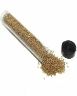BEADS N FASHION Preciosa Seed Beads Metallic Golden 11`0 for Jewellery Making, Crafts Work and Embroidery Work, 3900 Pcs