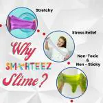 SMARTEEZ Colourful Slime Glue | School Glue | Ideal for Slime & Craft | Rainbow Glue | Smooth & Stretchy Slime | Non Toxic |100ML (Pack of 5)