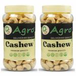 DS AGRO Premium Cashew whole W320 grade - 1 KG | 2 x 500 gm | Kaju | Munthiri