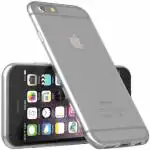 COVERBLACK Rubber Back Cover Compatible model for Apple iPhone 6::Apple iPhone 6S - Transparent