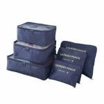 Styleys Set of 6 Packing Cubes Travel Organizer Navy Blue S1037
