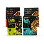 Indomeals Veg Combo ( Rajma Masala + Dal Makhani + Palak Paneer+ Chana Masala )