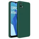 Rakulo Liquid Silicone Flexible with Camera Protection Soft Back Cover Case Oppo A16K (Green)