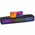 CYOMI Aqua SoundBar Wireless Speaker with Unique RGB Light | 620 Ultra 10W Hi-fi Sound & Carbon Finish with Mobile Stand | Upto 24H Playtime Non-Stop Music with Support Micro SD Card/USB Mode