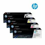 HP 128A Toner Cartridge Pack Of 4 ( CE 320A,321A,322A,323A ), For Printer