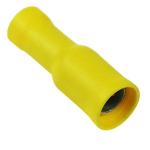 rtsense FRD5-156(50 pcs)Fully Insulated Male Female Spade Bullet Wire Connector Electrical Crimp Terminal Wire Connector  (Yellow, Pack of 50)