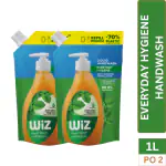 Wiz Hand Wash Everyday Hygiene 1L Refill Pouch(Pack of 2)