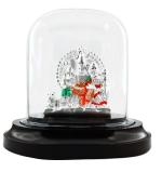 SILVERSPOT JEWEL 999 Pure Silver Beautiful Colorful Shiva-Family with Acrylic Base Idol/Statue/Murti for Pooja/Gift Item for Auspicious Occasion/Car Dashboard