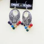 JAYA VISION ENTERPRISES Gemstone Beads 7 Chakra Earrings